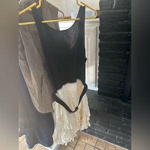 BCBG MaxAzria black and ivory dress